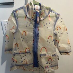 Cat and Jack Rain Coat Rainbow clear